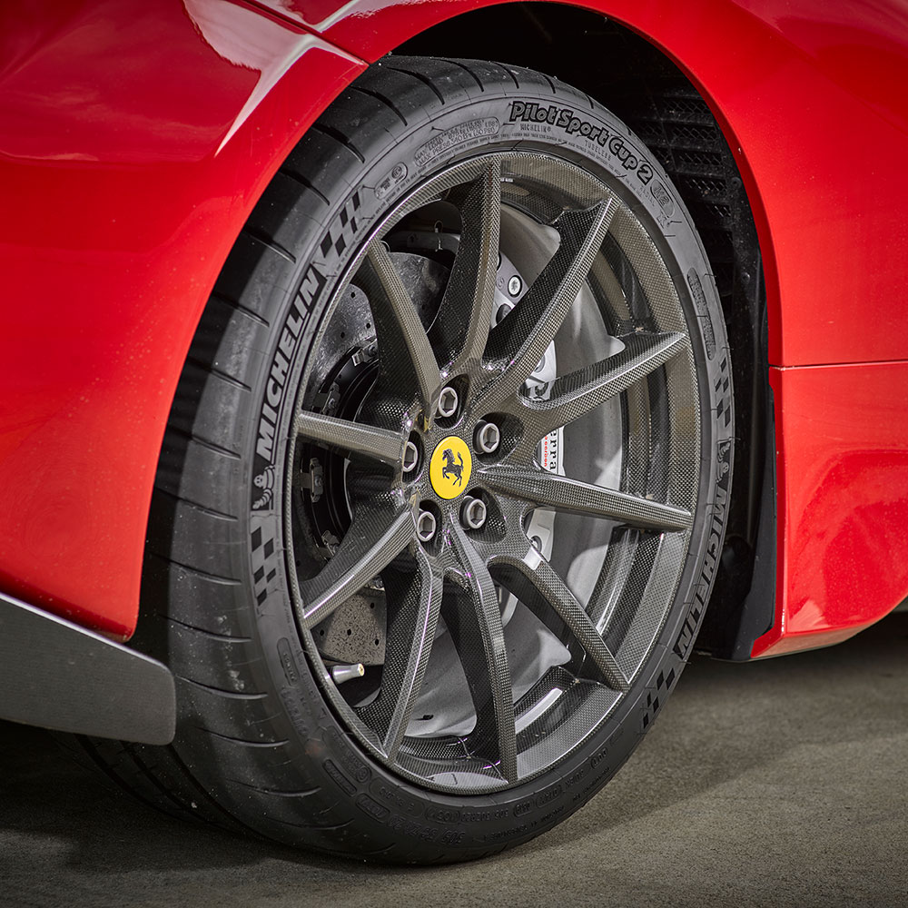 Ferrari carbon fibre wheel