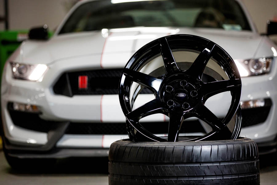 Shelby GT350R carbon fiber wheels